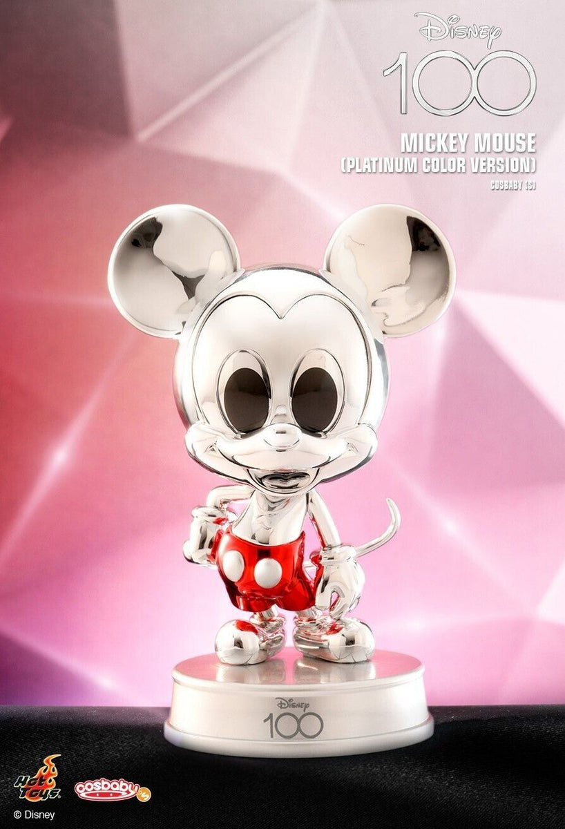 【新品】Disney100 ホットトイズ コスベイビー ミッキー フィギュア Disney 100 Mickey Mouse(Platinum Color Version)Cosbaby Hot