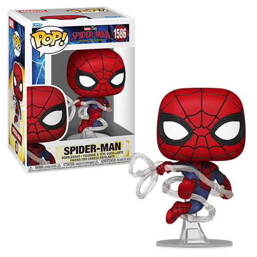 Pre-Order Funko Pop Movies:Spider-Man Brand New Day-Swinging Spider-Man #1586