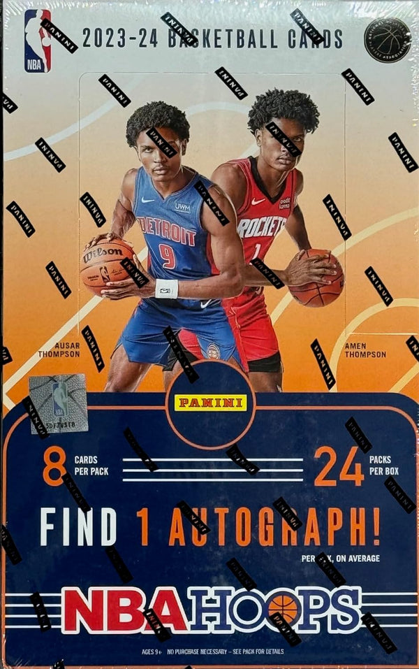 2023-24 Panini Hoops Basketball Hobby Box (24 Packs/8 Cards: 1 Auto)