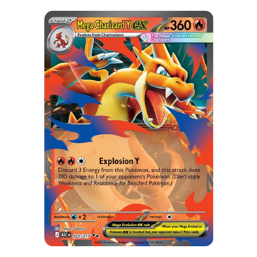 Pokemon Ascended Heroes Mega Charizard Y ex #22