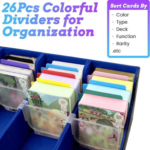 3000+ Trading Card Storage Box with Dividers