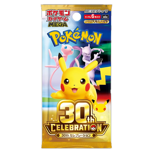 Pokemon 30th Celebration Booste Pack (Japanese)(6 cards)