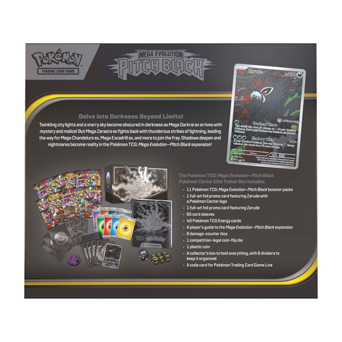 (Pre-Order)Pokemon TCG: Mega Evolution-Pitch Black Pokemon Center Elite Trainer Box