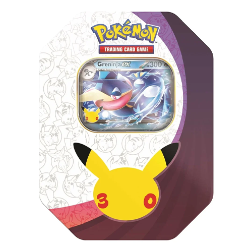 Pokemon 30th Celebration Greninja ex Tin International Edition (4 packs)