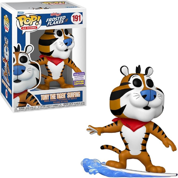 funko  Pop Ad Icons Kellogg's Frosted Flakes - Tony the Tiger Surfing(2023 Summer Convention Exclusive)