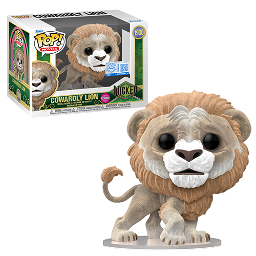 Funko Pop Movies-Wicked For Good-Cowardly Lion (Flocked)Special Edition
