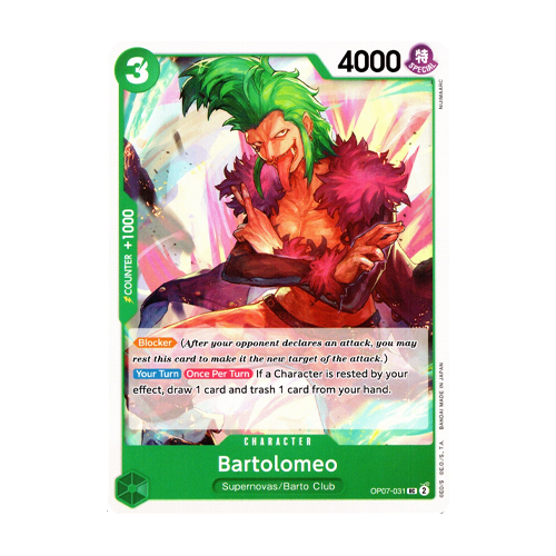 One Piece Card Game OP07-031 UC Bartolomeo – Uncommon