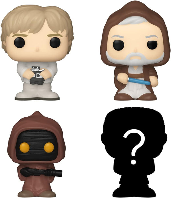 Funko Star Wars Luke Skywalker,Obi-Wan Kenobi,Jawa & Mystery Bitty Pop