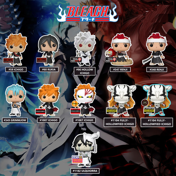 Funko Pop Animation Bleach collection