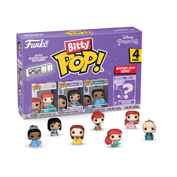 Funko Disney Princesses Bitty Pop! Mini-Figure 4-Pack collection