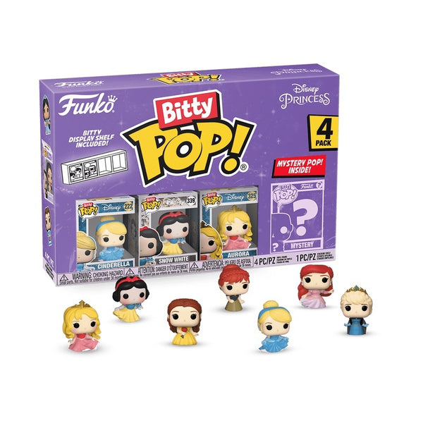 Funko Disney Princesses Bitty Pop! Mini-Figure 4-Pack collection