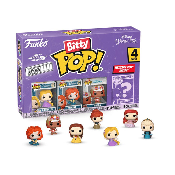 Funko Disney Princesses Bitty Pop! Mini-Figure 4-Pack collection