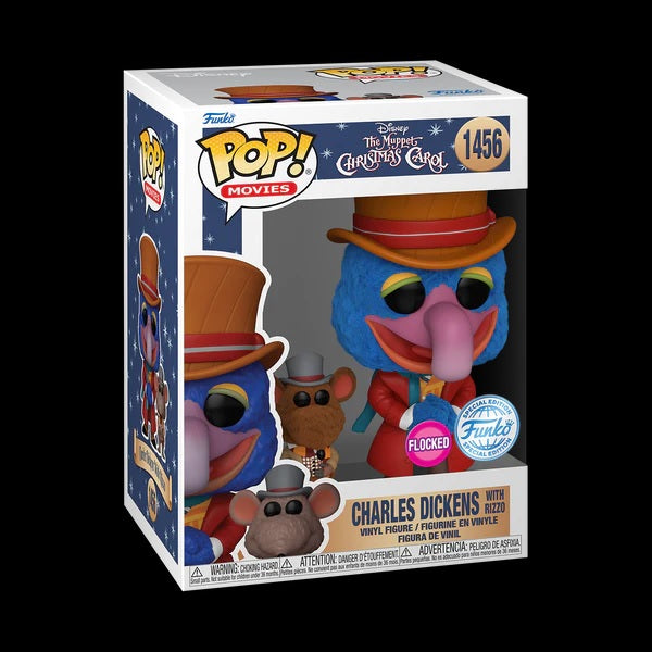 Funko Pop Disney's The Muppets Christmas Carol - Charles Dickens with Rizzo 