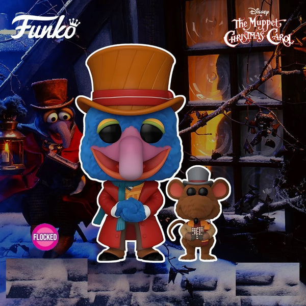 Funko Pop Disney's The Muppets Christmas Carol - Charles Dickens with Rizzo 