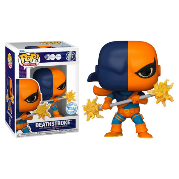 Funko DC Heroes Batman - Deathstroke (with Bo Staff) Warner Bros 100th Anniversary