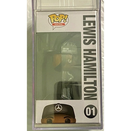 PSA 9 Graded Funko Pop Racing F1  Amg Mercedes Lewis Hamilton #01