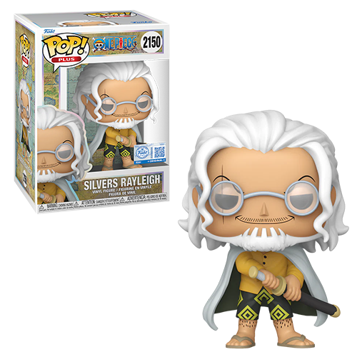 Funko Pop Animation Plus : One Piece Silvers Rayliegh (Chalice Pre-Release exclusive sticker)