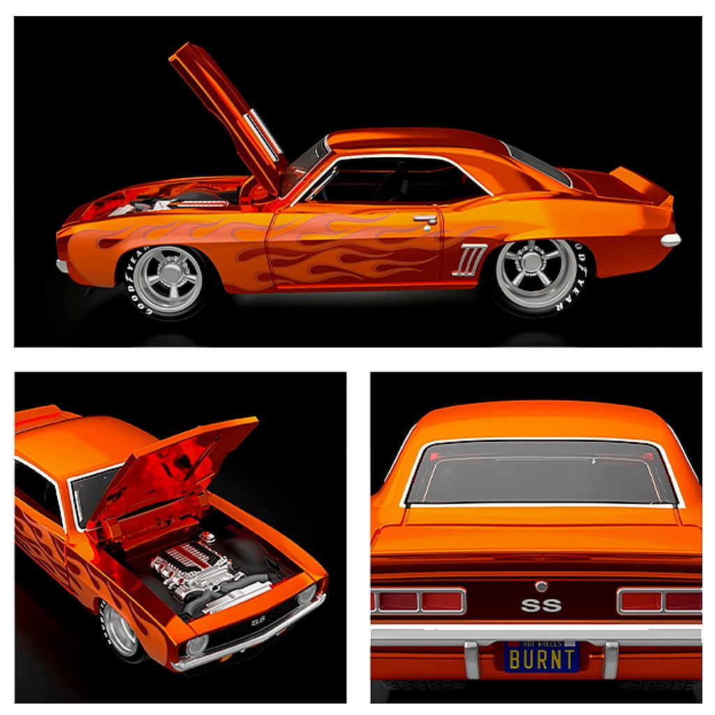 Hot Wheels RLC 2022 selections -1969 Chevy Camaro SS-Bright Orange
