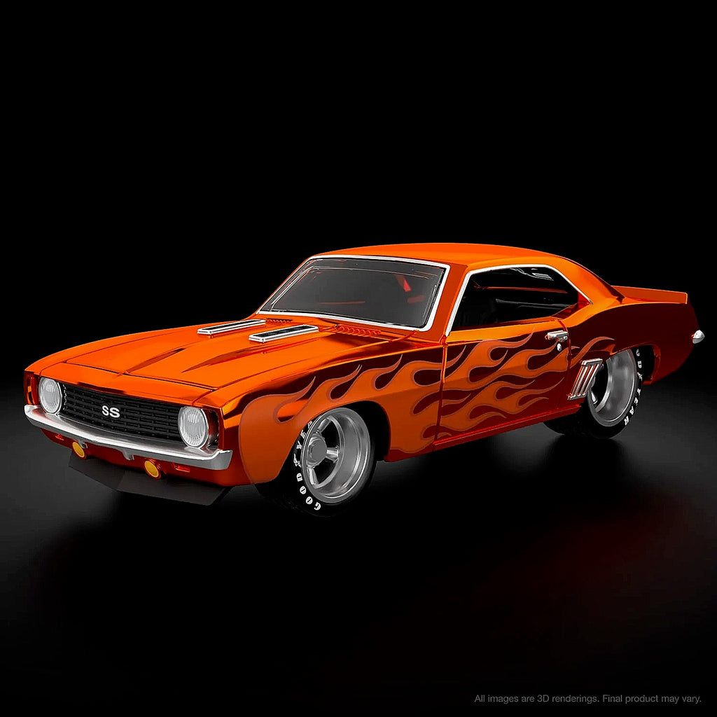 Hot Wheels RLC 2022 selections -1969 Chevy Camaro SS-Bright Orange