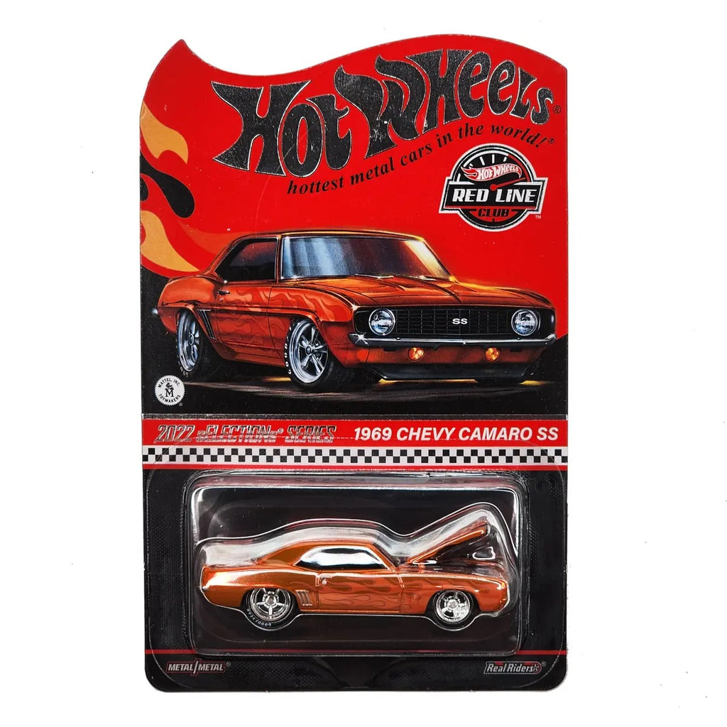 Hot Wheels RLC 2022 selections -1969 Chevy Camaro SS-Bright Orange