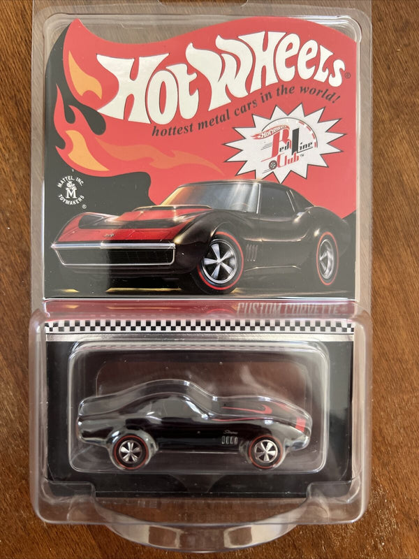 Hot Wheels RLC 68 Custom Corvette Stingray 2022 - Black 1/64