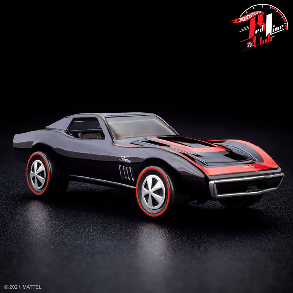 Hot Wheels RLC 68 Custom Corvette Stingray 2022 - Black 1/64