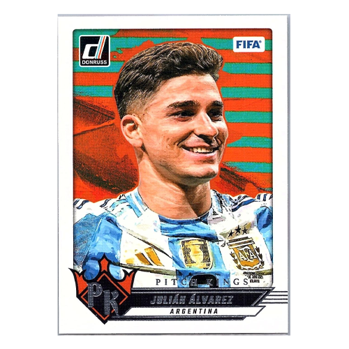 Julian Alvarez [Silver] #22 2024 Panini Donruss Pitch Kings