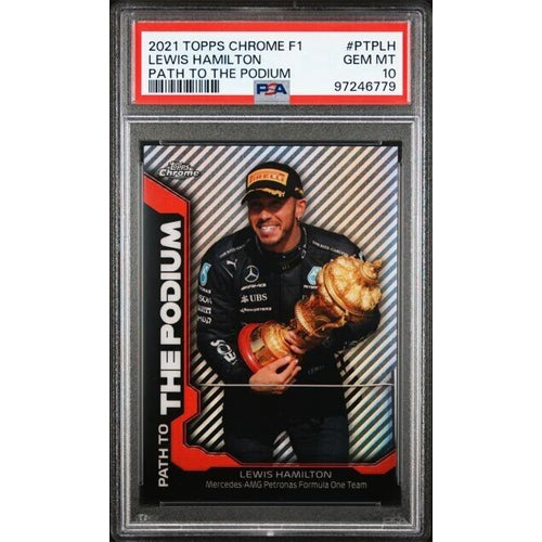 PSA 10 Lewis Hamilton 2021 Topps Chrome F1 Path To The Podium  #PTPLH