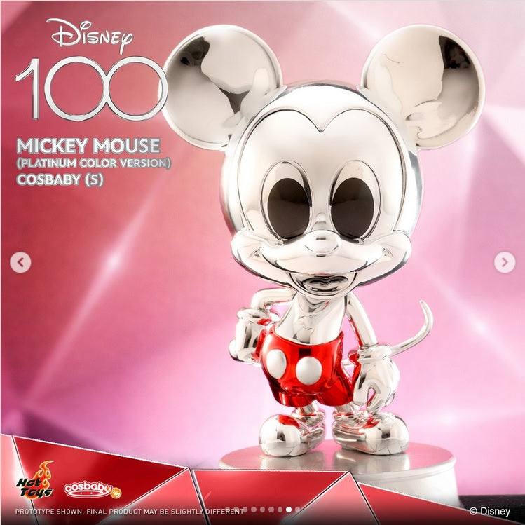 Disney 100 Mickey Mouse(Platinum Color Version)Cosbaby Hot Toys