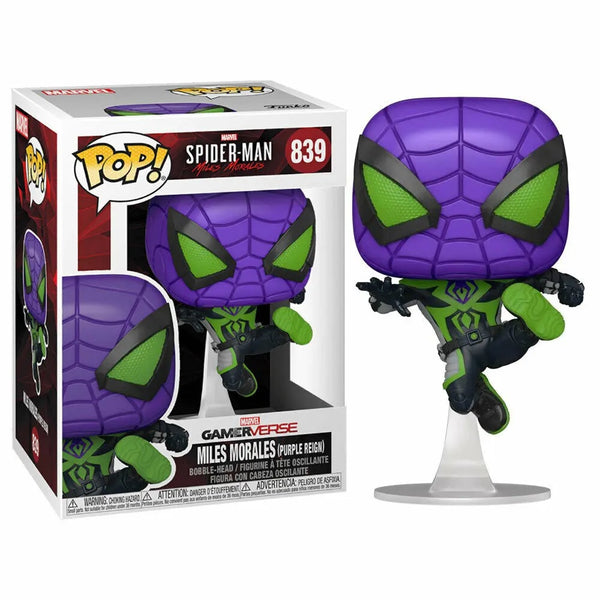 Funko Pop! Marvel’s Spider-Man: Miles Morales #839(Purple Rain suit)