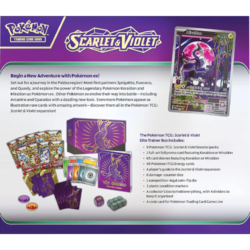 Pokemon Scarlet & Violet  (Miraidon) Elite Trainer Box