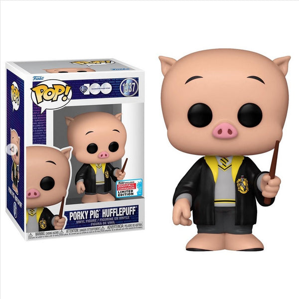 Funko Pop Warner Bros Animation Cartoon - Looney Tunes   - Porky Pig Hufflepuff (2023 Fall Convention Exclusive)