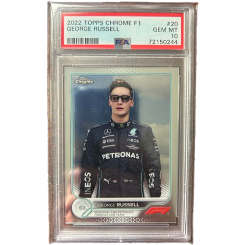 PSA 10 Topps Chrome 2022 F1 Formula one George Russell #20