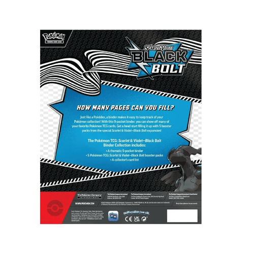 Pokemon Scarlet & Violet - Black Bolt Binder Collection