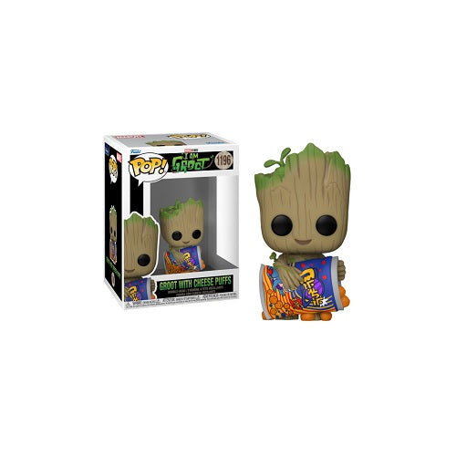 Funko Pop Marvel's I Am Groot (2022) - Groot with Cheese Puffs