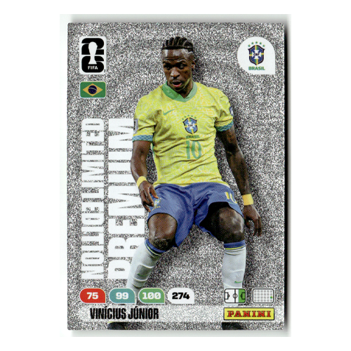 Panini FIFA World Cup Adrenalyn 2026 Vinicius Junior Premium Limited Edition FWC 26