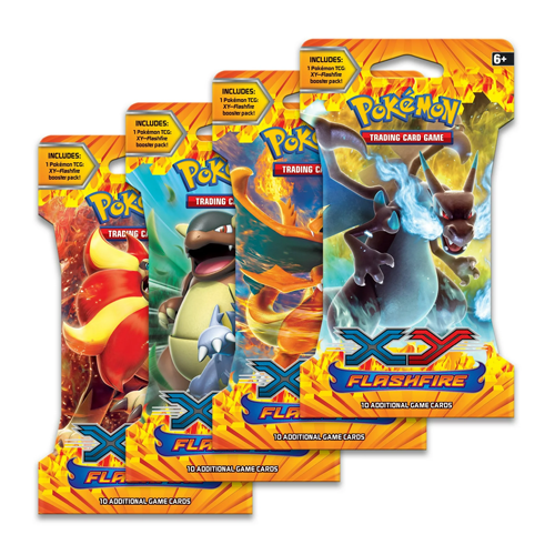 Pokemon Trading Card Game XY Flashfire Hanger Booster Pack (10 Cards)