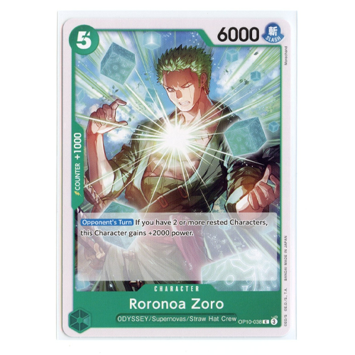 One Piece Card Game OP10-038 C – Roronoa Zoro – Common