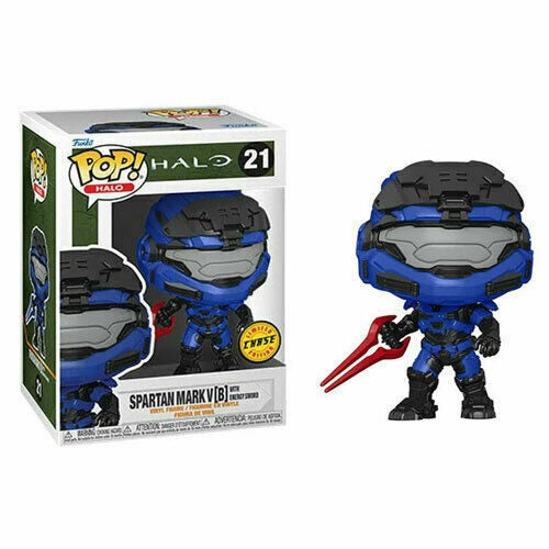 Funko Pop! Games Halo 21 Spartan Mark V [B] with Energy Sword (CHASE) Limited edition