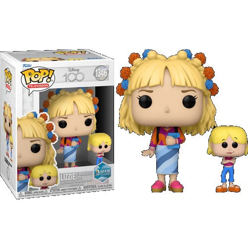 Funko Pop Television : Lizzie McGuire -  Lizzie with Monologue Lizzie (Disney 100)