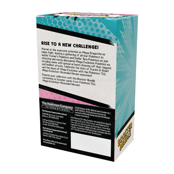Pokemon Mega Evolution-Ascended Heroes Booster Bundle (6 Packs)
