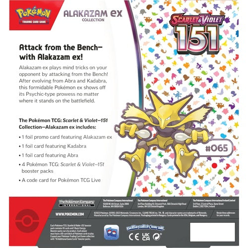 Pokemon Scarlet & Violet 151 Alakazam ex Collection Box