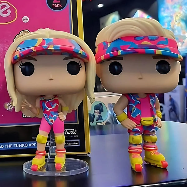 Funko Pop Movies: Barbie (2023) - Skating Barbie & Skating Ken Blacklight 2 pack