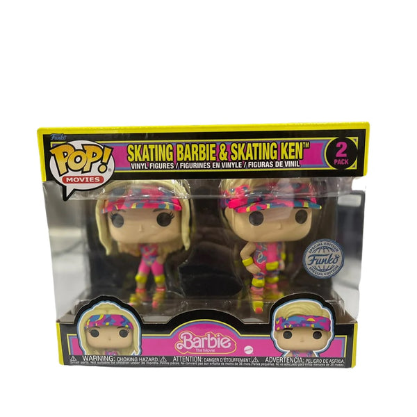 Funko Pop Movies: Barbie (2023) - Skating Barbie & Skating Ken Blacklight 2 pack