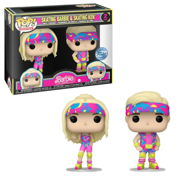 Funko Pop Movies: Barbie (2023) - Skating Barbie & Skating Ken Blacklight 2 pack