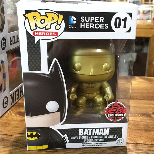 Funko DC Super Heroes Gold Batman EB G Exclusive #01