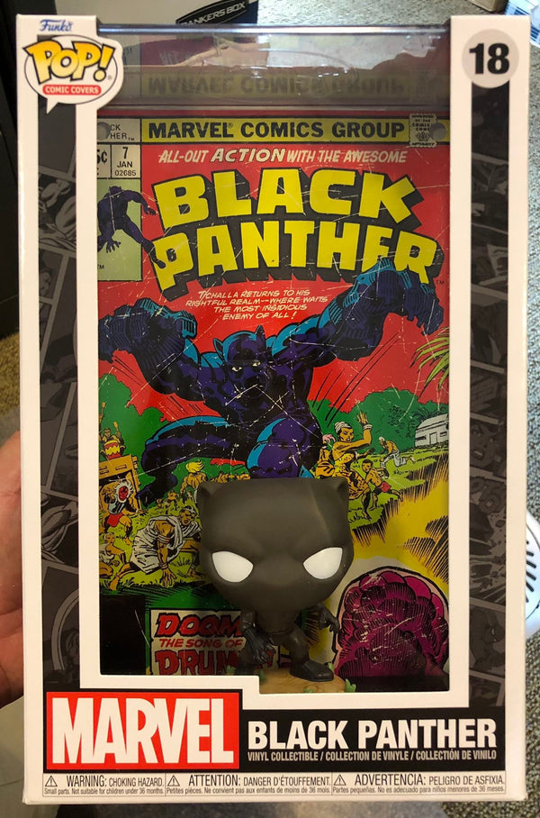 Funko Pop Comic Covers - Marvel Black Panther Vol. 1 Issue #7 figure with case