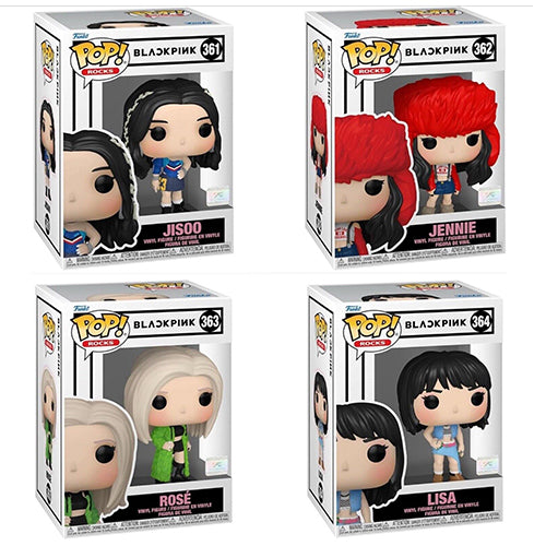 Funko Pop Rocks: BLACKPINK Shut Down - Lisa, Jennie, Jisoo,and