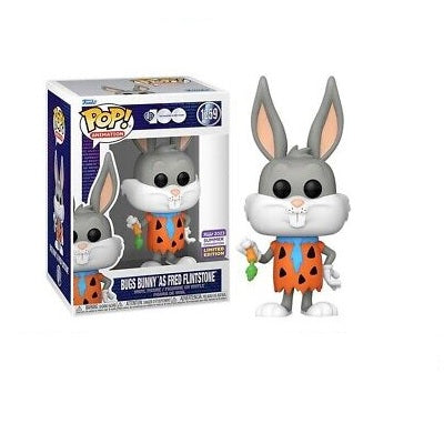 Funko Pop Animation- Looney Tunes - Bugs Bunny as Fred Flintstone Warner Bros 100th Anniversary  (2023 Summer Convention Exclusive)