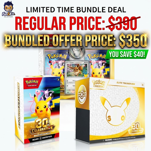 Pokemon 30th Celebration 3 in 1 Bundle Offer